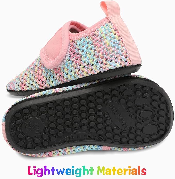 JIASUQI Baby Boys and Girls Barefoot Swim Water Skin Shoes Aqua Socks for Beach Swim Pool