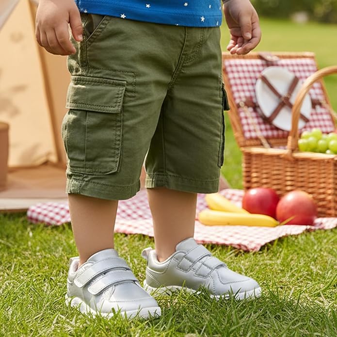 MORENDL Boys & Girls Walking Shoes 0-4 Years Baby Wide Toe Box Barefoot Shoes Toddler Sneakers