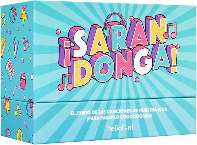 Regalador Hellofun! - Juego SARANDONGA | Juego divertido Perfecto para jugar con Familia y Amigos | 4-12 jugadores | Edad 14+