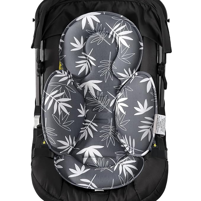 Infant Car Seat Insert, Baby Head Body Support for Newborn Cushion Pads, Compatible with 3 to 5 Point Harness Systems, Breathable Soft Fabric, Perfect for Carseats, Strollers, Swings