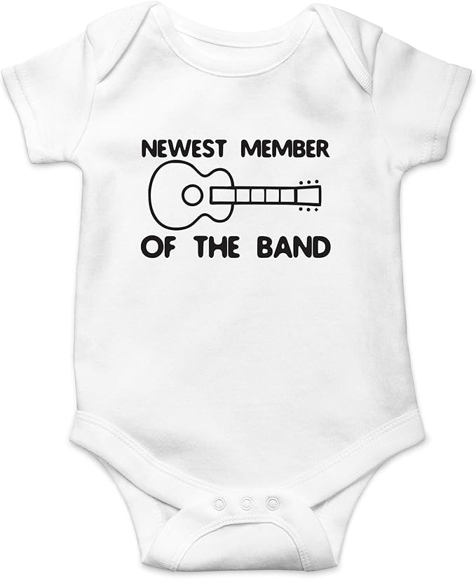 AW Fashions New Member Of The Band Baby Bodysuit Funny Family Newborn Outfit for Boys or Girls Clothing