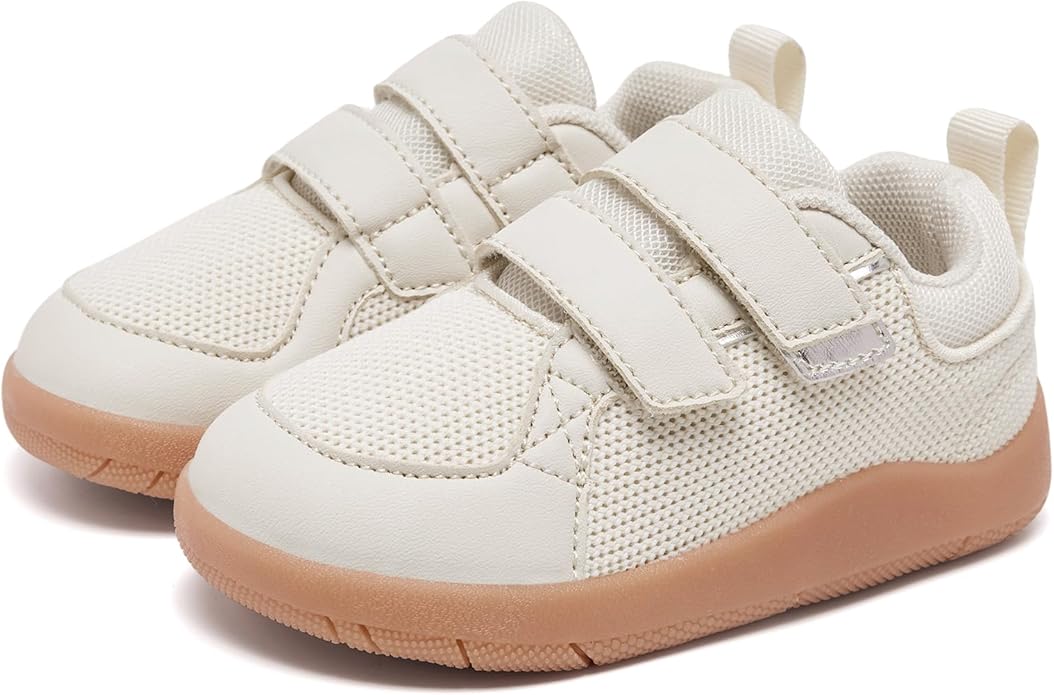 MORENDL Boys & Girls Walking Shoes 0-4 Years Baby Wide Toe Box Barefoot Shoes Toddler Sneakers