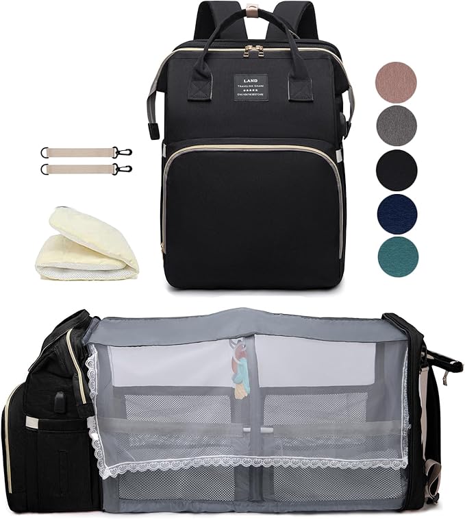 Black boy Diaper Bag Backpack: Baby toddler Bags with Changing Station for Women Men Girls Mom Dad Large Travel Backpack Pañaleras Modernas Para Bebe Niña Niño Newborn Essentials Baby New Born Gift | boy, Changing Station, Pañaleras Modernas, Para Bebe...