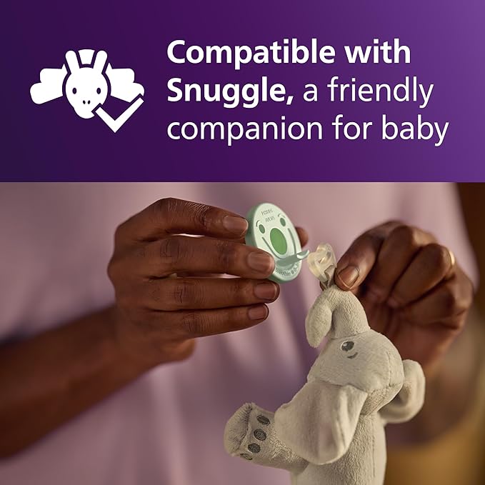Philips Avent Soothie Baby Pacifiers - 100% Silicone Pacifiers for Babies 0-3 Months, One-Piece Design, BPA-Free, Extra Durable, Green and Yellow, 4 Pack, Model SCF190/71
