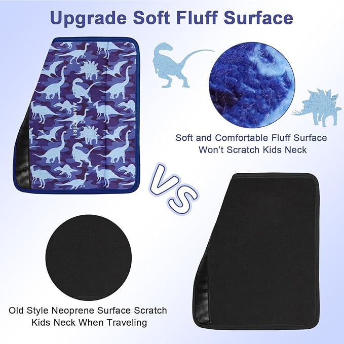 Seat Strap Shoulder Pads for Kids, Seat Belt Cover for Children, Soft Furry Seat Belt Cushion for Travel, Cartoon Car Seat Belt Pad Cover for Boys and Girls.