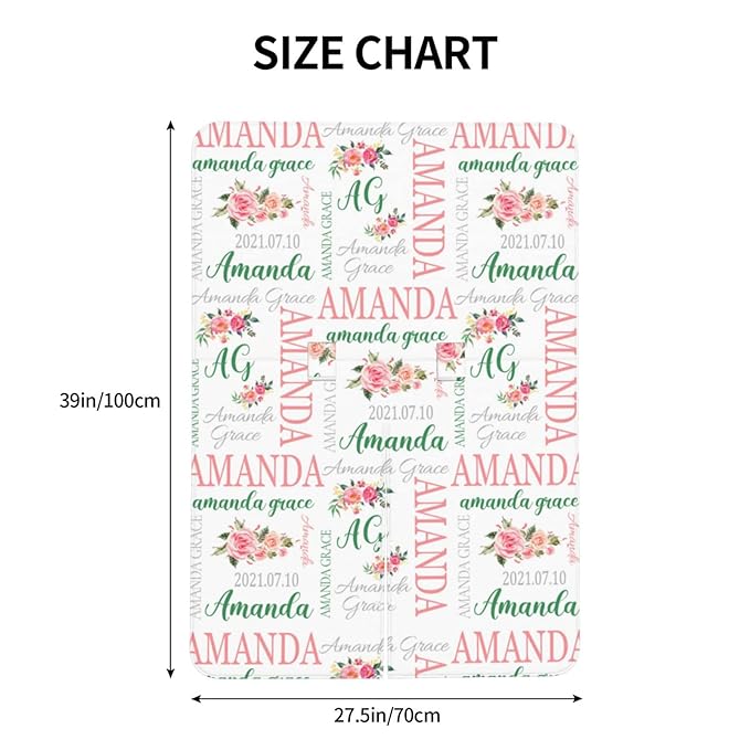 Personalized Monogram Flower Baby Car Seat Canopy for Babies with Name, Custom Car Seat Covers Boys Girls, Peekaboo Opening Minky Nursing Breastfeeding Cover Infant Car Seat Canopies for Newborn