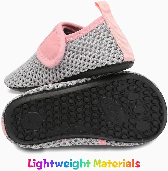 JIASUQI Baby Boys and Girls Barefoot Swim Water Skin Shoes Aqua Socks for Beach Swim Pool