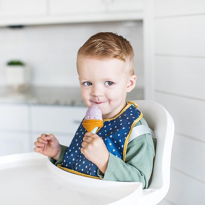 Boon PULP Silicone Feeder Freezer Tray — Includes Silicone Tray and Lid with 2 PULP Silicone Baby Food Feeders — Baby Food Storage