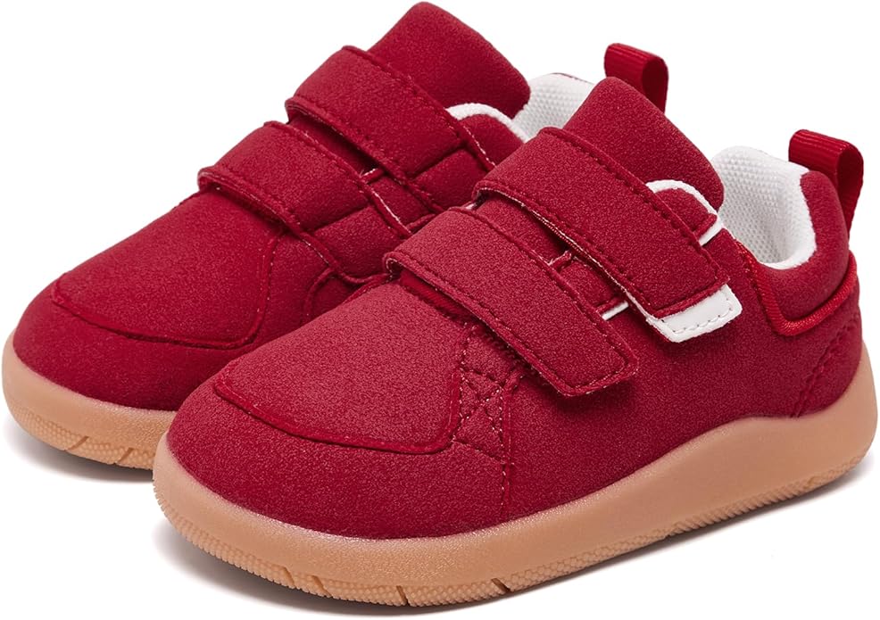 MORENDL Boys & Girls Walking Shoes 0-4 Years Baby Wide Toe Box Barefoot Shoes Toddler Sneakers