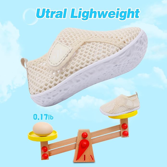 JIASUQI Baby Boys Girls Barefoot Swim Pool Water Shoes Beach Walking Sandals Athletic Sneakers