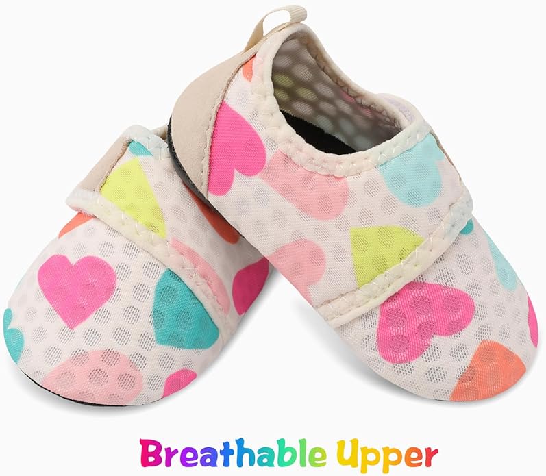 JIASUQI Baby Boys and Girls Barefoot Swim Water Skin Shoes Aqua Socks for Beach Swim Pool
