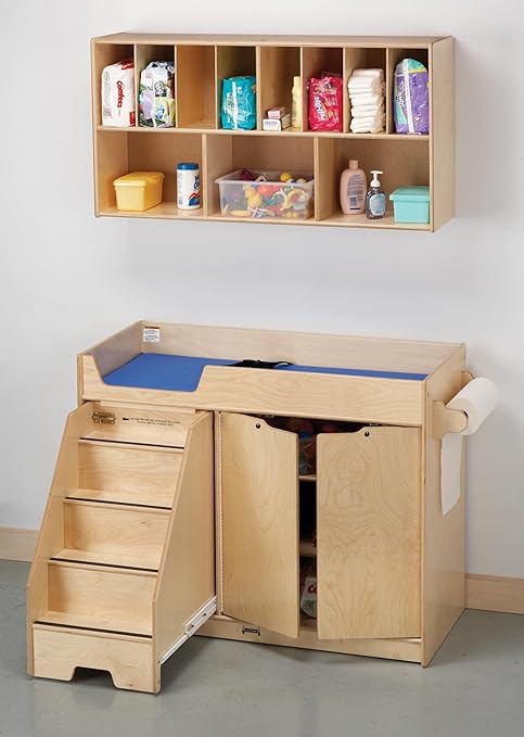 Jonti-Craft 5131JC Changing Table with Stairs, Left