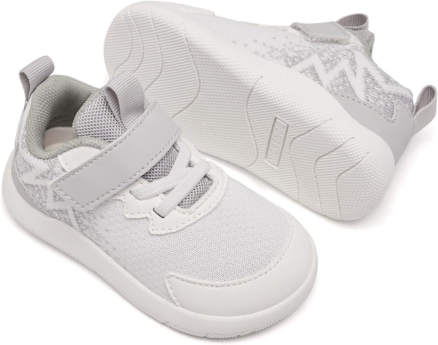 MORENDL Wide Toddler Shoes Baby Walking Shoes Boys & Girls Barefoot Sneakers Zero Drop Comfort Tennis Running Outdoor Activities