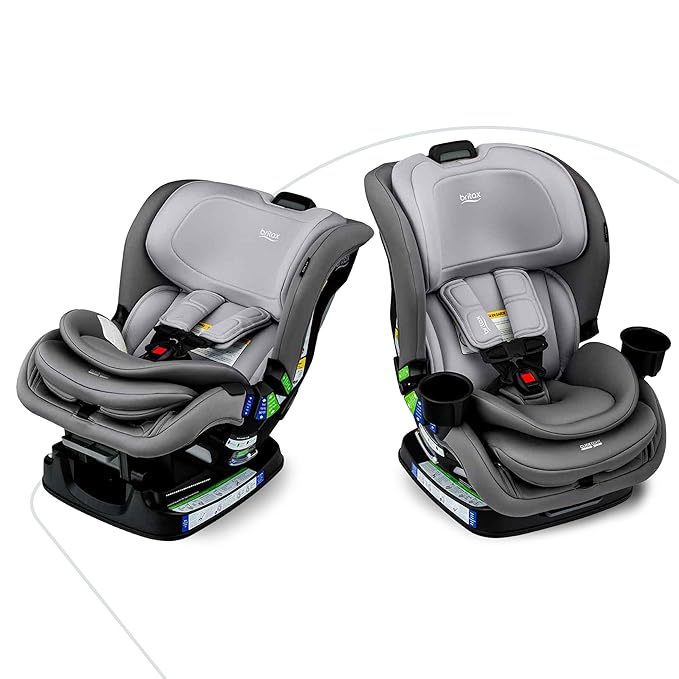 Britax Poplar Convertible Car Seat, 2-in-1 Car Seat with Slim 17-Inch Design, ClickTight Technology, Glacier Graphite