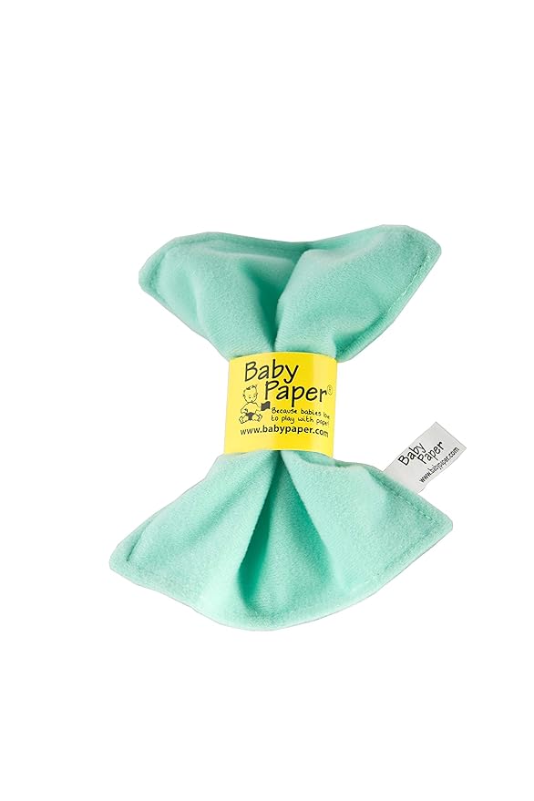 Original Baby Paper - Crinkle Teether and Sensory Toy for Babies and Infants | Mint | Non-Toxic, Washable | Great for Baby Showers