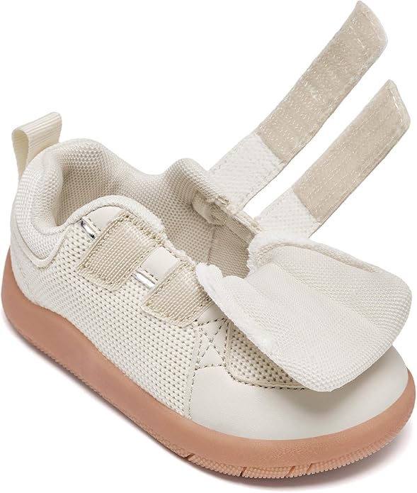 MORENDL Boys & Girls Walking Shoes 0-4 Years Baby Wide Toe Box Barefoot Shoes Toddler Sneakers