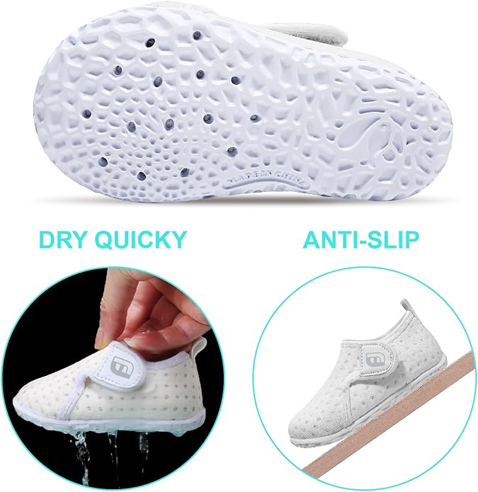 JOINFREE Baby Toddler Water Shoes Boys Girls Sandals Barefoot Kids Breathable Sneakers Shoes for Walking Running