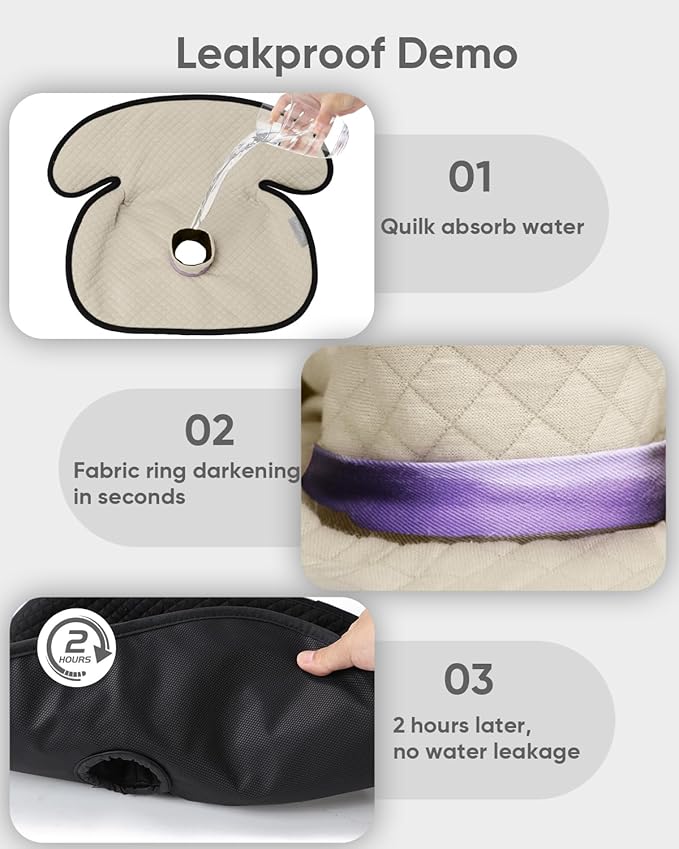 2 Pack Baby Potty Training Car Seat Protector, Waterproof Car Seat Liner for Potty Training Toilet, Baby Infant Toddler Piddle Pad Fits for Carseat, Stroller, Highchair - 2 Pack, Beige