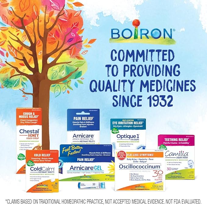 Boiron Calendula Cream for Relief from Rashes, Skin Irritations, Razor Burn, Insect Bites, or Sunburns - Non-Greasy and Fragrance-Free - 5 oz (2 Pack of 2.5 oz)
