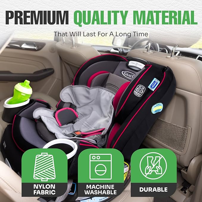 lebogner Child Car Seat Saver Waterproof Liner 100% Leak Free Pad for Baby Stroller, Piddle Pad for Potty Training Toddlers, Car Seat Liner with Anti Slip Vinyl Backing