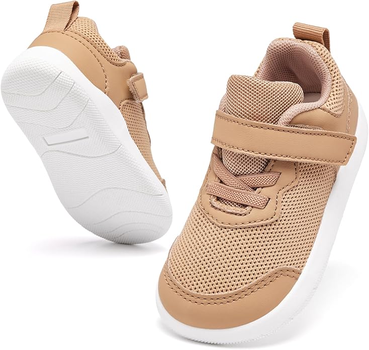 Wide Toe Box Toddler Shoes Baby First Walking Shoe Boys Girls Non-Slip Zero Drop Minimalist Tennis Sneakers