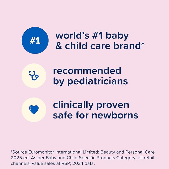 Johnson's Baby Lotion with Coconut Oil, Aloe Vera & Vitamin B5, 72 HR Hydration, Skin Moisturizer, Hypoallergenic, Safe for Newborn, Protects From Dryness & Strengthens Skin, 3.4 fl. oz