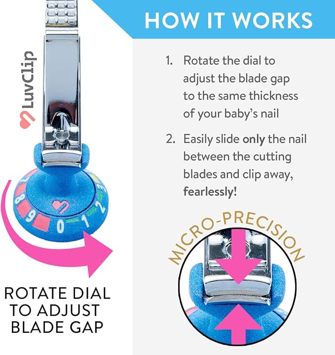Adjustable Baby Nail Clipper Toddler Nail Cutter Fingernail Clippers for Kids Babies Infant Newborn Essentials Registry for Baby Must Have Baby Items New Born Care Products Girl or Boy [Color]