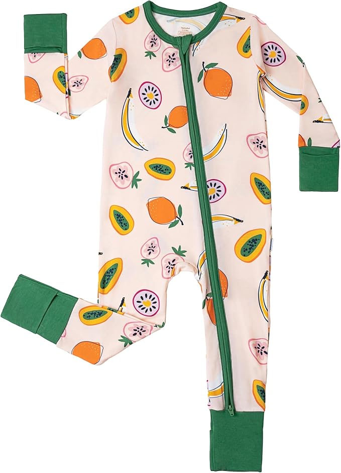 Baby Zippered Rompers Newborn Pajamas Sleepers Long Sleeve Jumpsuits Infant Zipper Romper-Viscose from Bamboo
