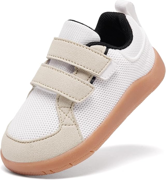 MORENDL Boys & Girls Walking Shoes 0-4 Years Baby Wide Toe Box Barefoot Shoes Toddler Sneakers