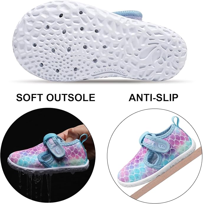 JOINFREE Baby Toddler Water Shoes Boys Girls Sandals Barefoot Kids Breathable Sneakers Shoes for Walking Running