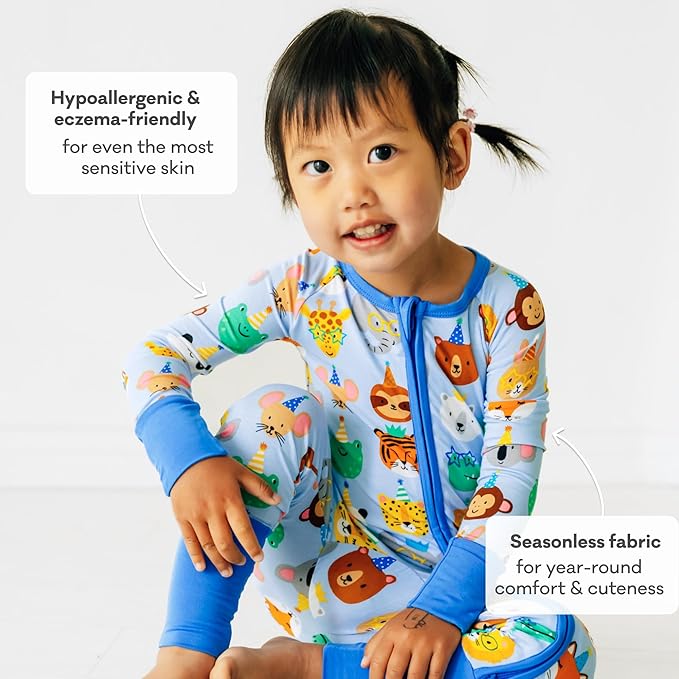 Little Sleepies Pajamas for Baby Boys & Girls, Viscose from Bamboo Baby Pajamas, Preemie & Newborn Sleepers, 2-Way Zipper PJs