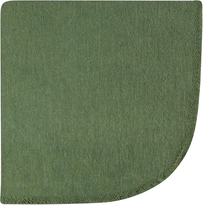 Hudson Baby Unisex Baby Flannel Cotton Washcloths 12-Pack, Wild Forest, One Size