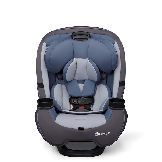 Safety 1st Grow and Go All-in-One Slim Convertible Car Seat, Rear Facing, 5-40 lbs, Forward Facing (30–65 lbs), High Back Booster Seat 40-100 pounds, Alaskan Blue