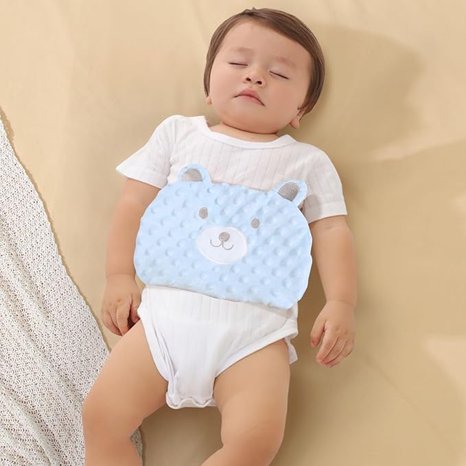 Baby Colic and Gas Relief - Cassia Seed Heated Tummy Wrap,Baby Heating Pad Swaddle Belt Relieves and Soothes Gas,Bloating and Upset Stomach (Blue)