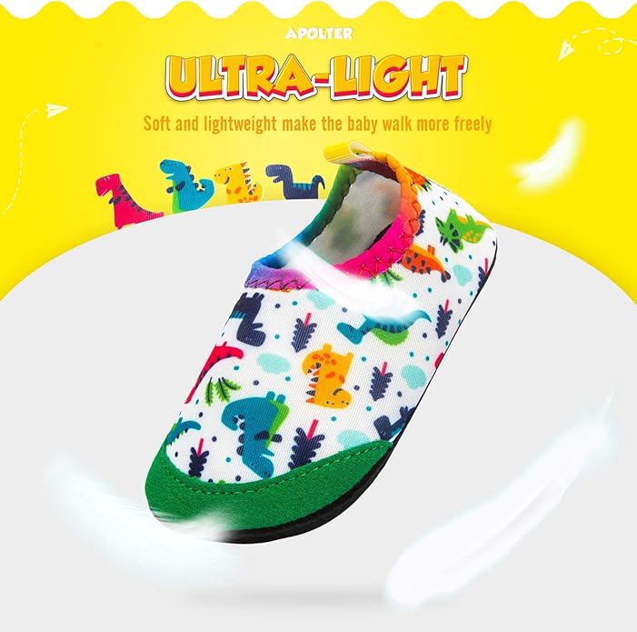 Baby Boys and Girls Swim Water Shoes Barefoot Aqua Socks Non-Slip for Beach Pool Toddler Kids