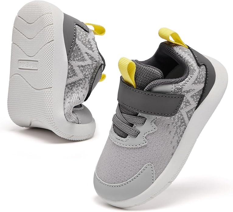 MORENDL Wide Toddler Shoes Baby Walking Shoes Boys & Girls Barefoot Sneakers Zero Drop Comfort Tennis Running Outdoor Activities