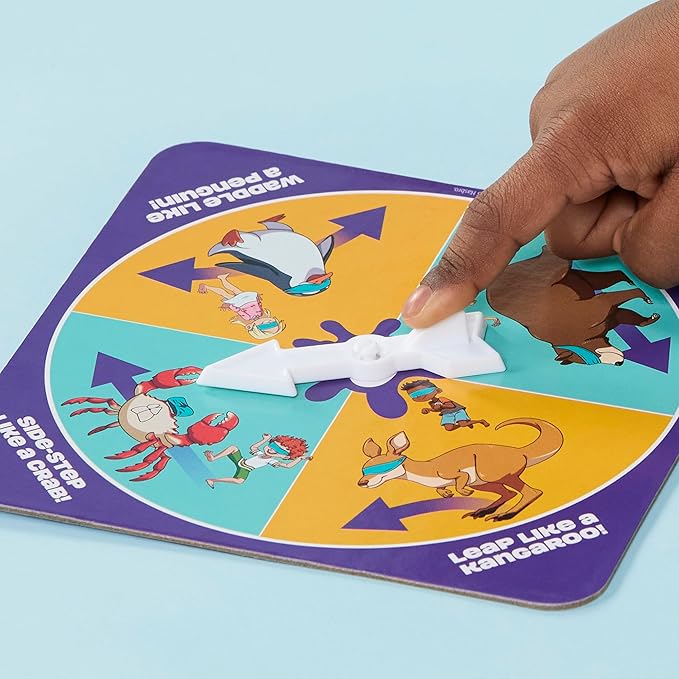 Hasbro Gaming Don't Step in It! Preschool Game I Blindfolded, Poop Party Game | Spinner with 8 Fun Animal Moves | Ages 4+| 1+ Players I Funny Kids Board Games