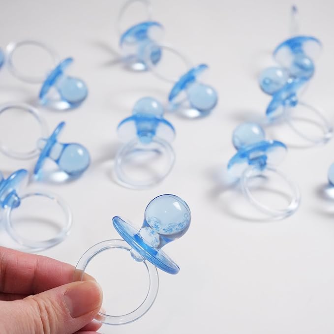 Baby Pacifier 2.5" Baby Shower Favors Decoration (Blue, 36 Count)