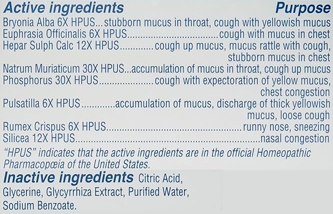 Hyland's Baby Mucus and Cold Relief, Daytime Baby Medicine, Infant Cold and Cough Remedy, Decongestant, 4 Fluid Ounce (Pack of 2)