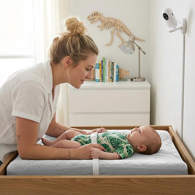 Quilted Changing Table Cover (2-Pack) Fitted Diaper Changing Pad Cover, Soft Breathable Ideal for Boys Girls (2-Pack)