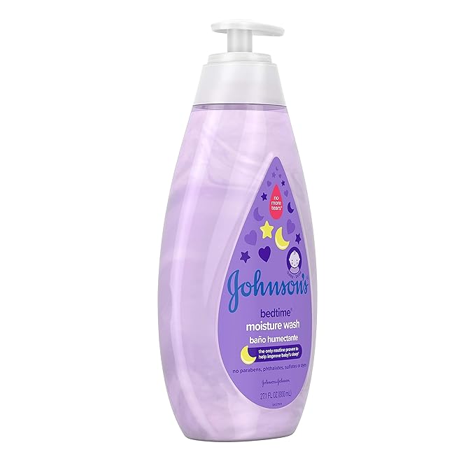 Johnson's Tear-Free Bedtime Baby Moisture Wash with Soothing NaturalCalm Aromas, 27.1 fl. oz (Pack of 2)