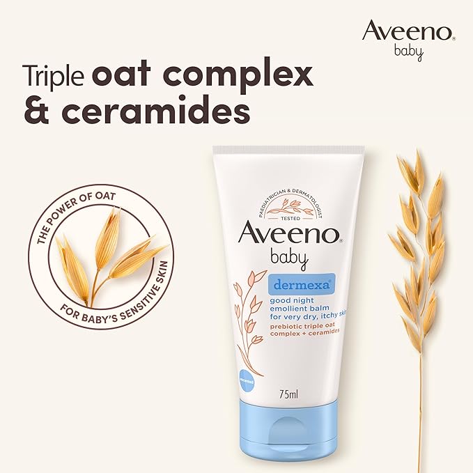 Aveeno Baby Dermexa Good Night Emollient Balm, 75 ml