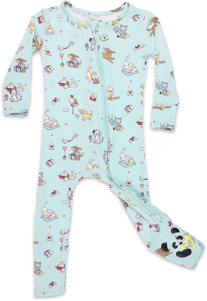 Bellabu Bear Convertible Footies for Baby Boys & Baby Girls, Family Matching Pajamas, Rayon from Bamboo