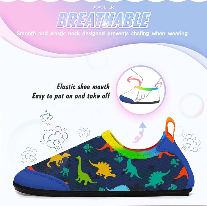Baby Boys and Girls Swim Water Shoes Barefoot Aqua Socks Non-Slip for Beach Pool Toddler Kids