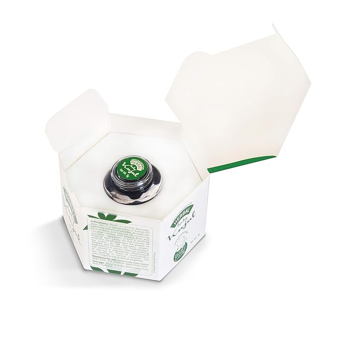 Herbal Baby Kajal for New Born - From Renowned Eye Hospital, Authentic for Babies and Adults with Gooseberry, Sahadevi, Yashtimadhu and Castor Oil, Matte Black Finish