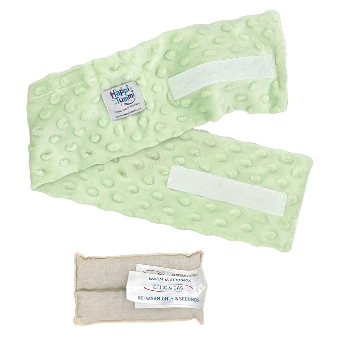 Happi Tummi Colic and Gas Relief for Babies and Infants- Heated Belly Wrap for Newborns - Aromatherapy Wrap for Upset Tummy and Constipation