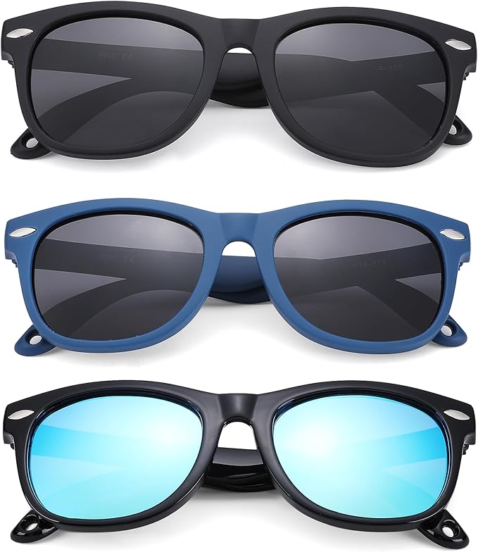 Polarized Baby Sunglasses with Strap - Unbreakable Flexible Infant Sunglasses for Toddlers Age 0-24 Months