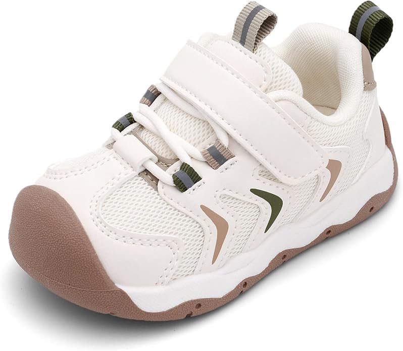 Baby Boy Girl First Walking Shoes Wide Toe Toddler Sneakers Breathable Non Slip Infant Barefoot Shoes 6 12 18 24 Months