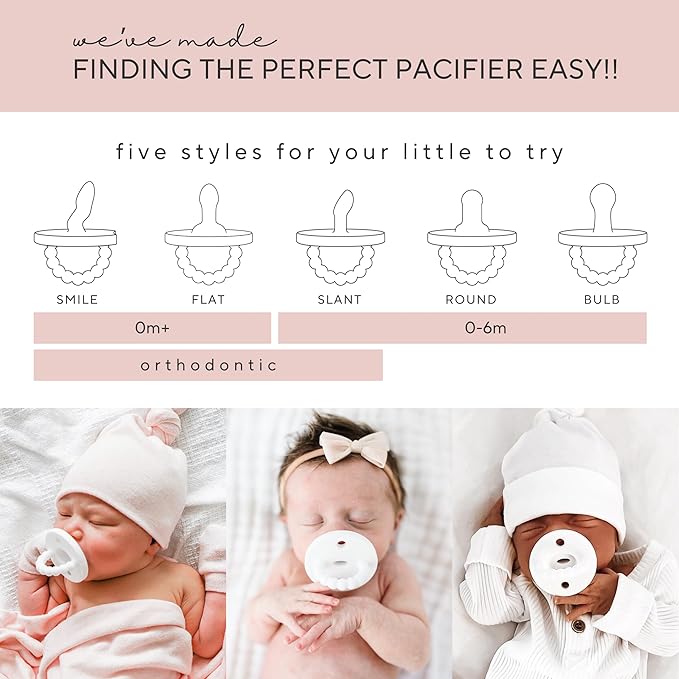 Ryan & Rose Cutie PAT Pacifier Teether (Starter Kit, Girl)