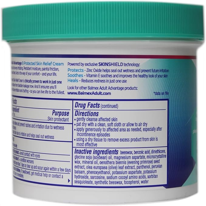Balmex Adult Care Rash Cream 12 oz (pack of 6)